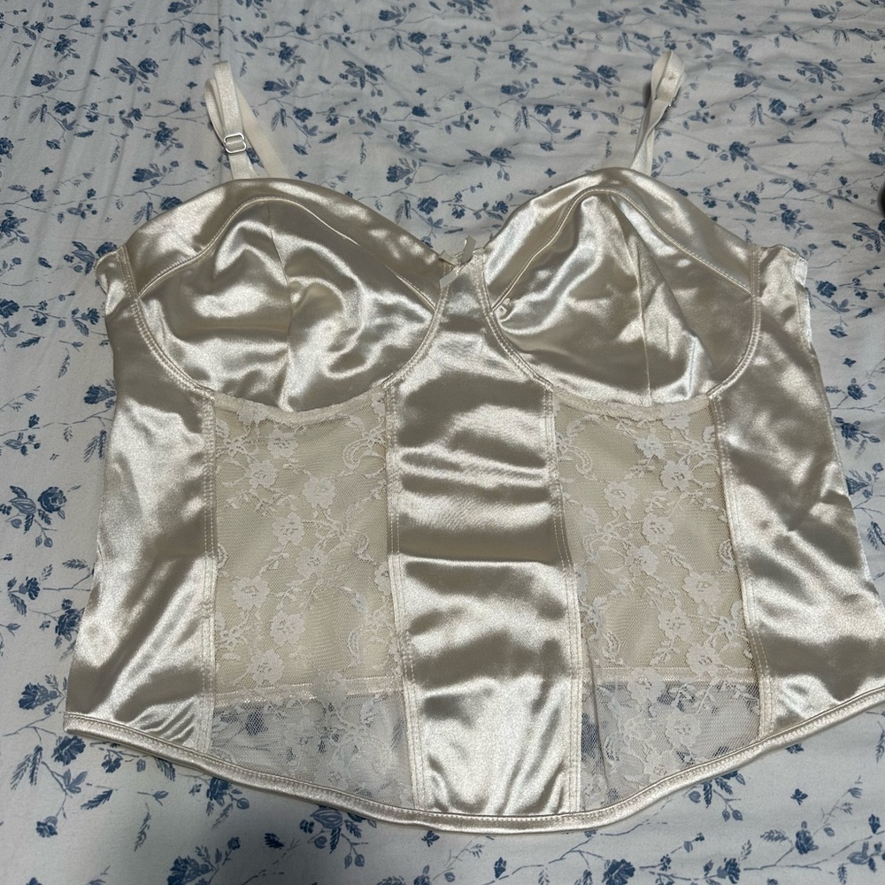 brand new never worn satin corset top